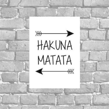 Imagem de Placa Decorativa Hakuna Matata 18X27Cm