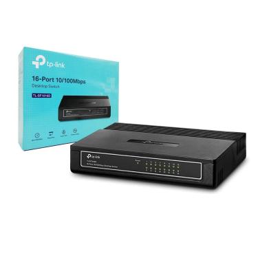 Imagem de Switch De Mesa Tp-Link 16 Portas 10/100Mbps, Preto