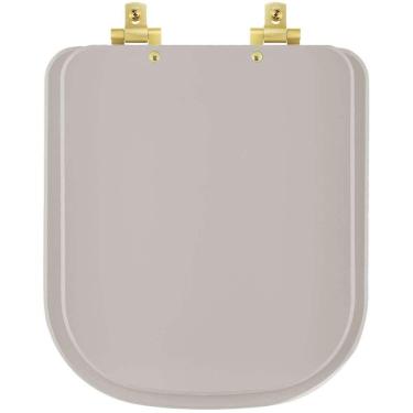 Imagem de Assento Sanitário Soft Close Axis Barbante Para Vaso Deca Com Ferragem Dourada
