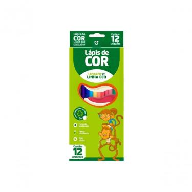 Imagem de Lápis De Cor Eco 12 Cores Sextavado Cores Diversas