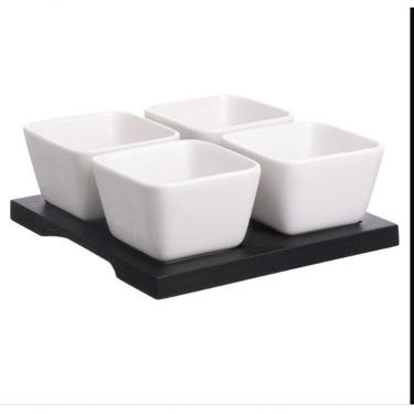 Imagem de Petisqueira De Porcelana 05 Peças Pcln-031 - Haüskraft