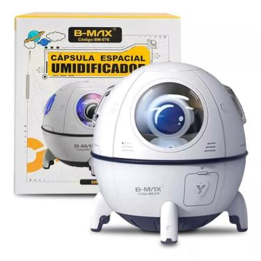Imagem de Umidificador Difusor De Ar Astronauta Nave Espacial Com Led Usb