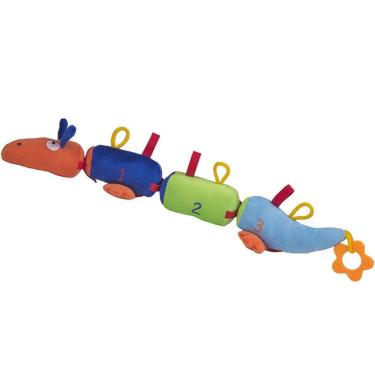 Imagem de Jacaré Amarradinho - Antialérgico - Colorido - 20 Cm - Cas Brinquedos