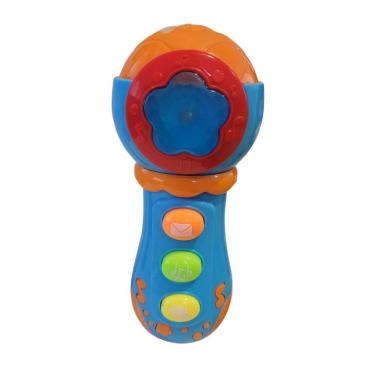 Imagem de Microfone Infantil Musical Interativo - Unitoys Azul