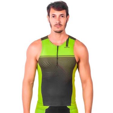 Imagem de Top camisa sem mangas triathlon elite fluor power proteção uv 50+ kaun