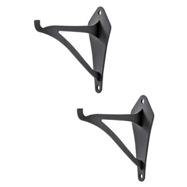 Imagem de IEUDNS 2 peças de suportes para plantas com parafusos, ganchos para lanternas, ganchos de parede para pendurar cestas, grades de, quintal, jardim