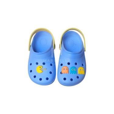 Imagem de Babuche PacMan Infantil Menino Jogo Leve Confortável Uso Diário - Mari