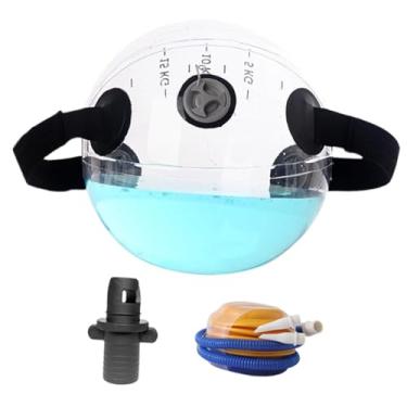 Imagem de YIJU Halteres aquáticos, pesos aquáticos, estabilidade, treinamento de força ajustável para músculos do braço, escritório interno e externo