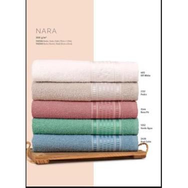 Imagem de Toalha Banho Atlântica 0,70m x 1,30m Nara Rosa Po