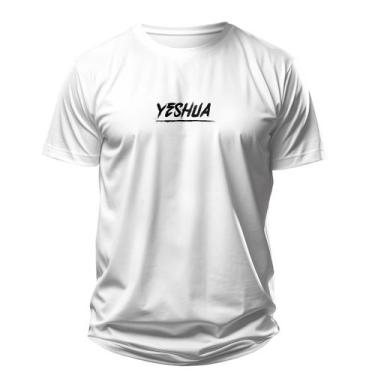 Imagem de Camiseta Cristã Masculina - Yeshua Tinta  Branca - Penkal Personalizad