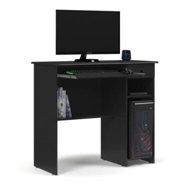 Imagem de Mesa para Computador Home Office Estudo 1 Gaveta 2 Nichos Viena Ej Móv