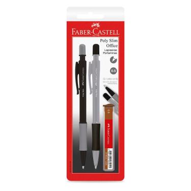 Imagem de Lapiseira 0.5mm Poly Slim Office CZ/PT  2 unid Faber-Castell