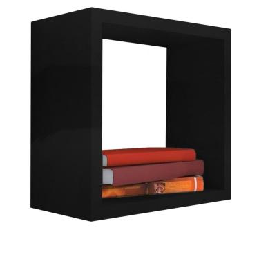 Imagem de Nicho Decorativo 45X45X20 cm Em Mdf Preto