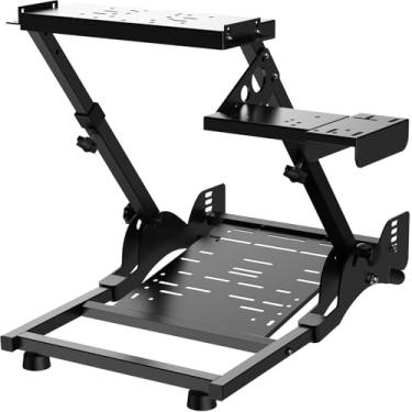 Imagem de PXN - A10 Steering Wheel Stand - 11KG Foldable, Adjustable, Portable Racing Sim Metal Stand - Universal Fit for V900, V9, V9 Gen2, V10, V99, G29, G920, G923, T248, T300, TGT, Apex & More Racing Wheel