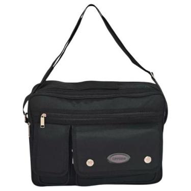 Imagem de Bolsa Transversal Pasta Executiva Reforçada Trabalho Viagem cabe noteb