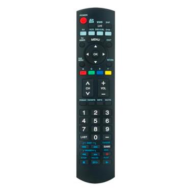 Imagem de AULCMEET O controle remoto de substituição N2QAYB000220 funciona na TV Panasonic TC-32LZ800 TH-46PZ85U TH-42PZ800U TC-37LZ800 TH-46PZ800U TH-50PZ800U