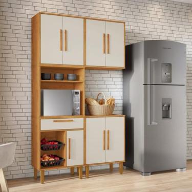 Imagem de Cozinha Completa 3 Peças 7 Portas 1 Gaveta com Fruteira Lorena - Kaiki