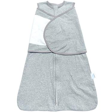 Imagem de Enrich YLife Saco de dormir dividido de algodão para bebês, cobertor vestível para meninos e meninas, 4 estações (cinza)