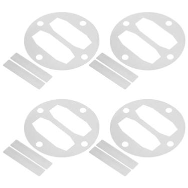 Imagem de PATIKIL Kit de junta de cabeça de substituição de válvula de palheta, 4 conjuntos de peças de compressor de ar pneumático central