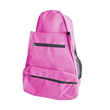 Imagem de Colaxi Bolsa de tênis, bolsa de tênis com compartimento para sapatos, mochila grande portátil multifuncional para badminton, de pickleball para mulheres e, Rosa Vermelha