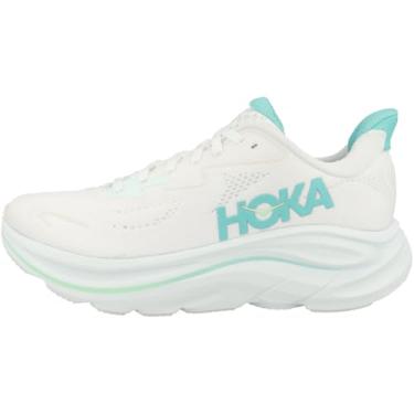 Imagem de HOKA Tênis feminino Clifton 10, Branco/azul cielo, 38