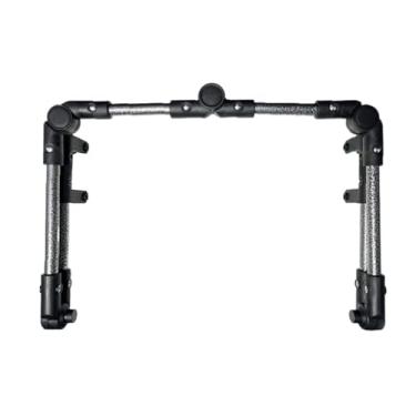 Imagem de Baoblaze Carrinho dobrável com alça para empurrar, barra de puxar e empurrar, fácil de instalar, alça removível para carrinho de praia, acessório para jardim e