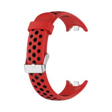 Imagem de Pulseira De Relógio De Silicone Respirável Bicolor Para Xiaomi Band 9 