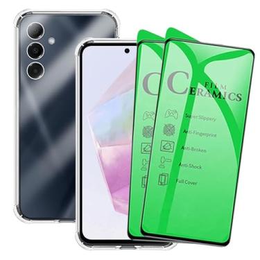 Imagem de Kit Capa Capinha Case + 2 Películas De Cerâmica Anti Impacto Para Samsung Galaxy A35