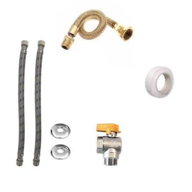 Imagem de Kit Padrão Instalação Aquecedor a Gás SEM DUTO CHAMINÉ - TUDOGÁS