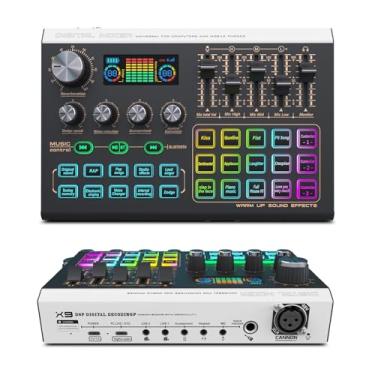 Imagem de interface de audio，Placa de som profissional de canal duplo com USB 2.0