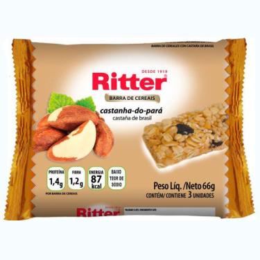 Imagem de Barra de Cereais Ritter Castanha-do-Pará com 3 Unidades de 22g Cada