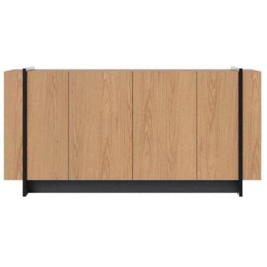 Imagem de Aparador Para Sala Buffet Copacabana Freijó Preto Acetinado Colibri - 