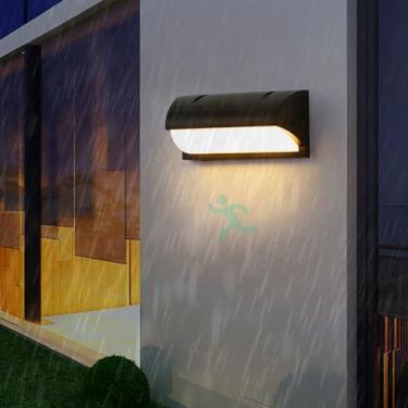 Imagem de Lâmpadas LED de parede externas com sensor de movimento IP65 à prova d'água iluminação de parede luzes de varanda arandela de parede moderna luz de segurança externa interna/externa para cerca de