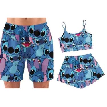 Imagem de Kit Pijama Casal Mozão Pijama Ondinha Casal Namorados - Aunika Moda In