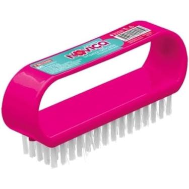 Imagem de Noviça - Escova Plástica para Limpeza Delicada, Cor Sortida: Tiffany Ou Cereja, Bettanin