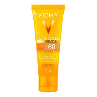 Imagem de Protetor Solar Vichy Idéal Solei Clarify FPS 60 Cor Média 40g