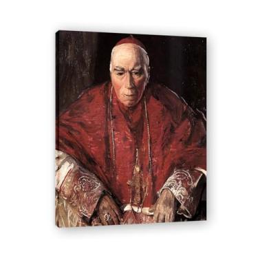 Imagem de His Excellency The Archbishop John Lavery Iconic Realist Portrait & War Scene Canvas Art – Decoração de parede irlandesa atemporal para casa emoldurada 30 x 39 cm
