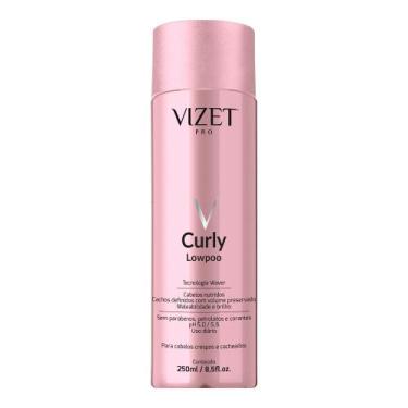 Imagem de Shampoo Low Poo Cabelos Crespos e Cacheados Curly Vizet 250ml