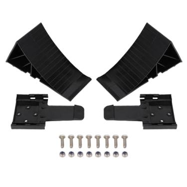 Imagem de Asixxsix 2PCs Wheel Chocks, HDPE Anti -Slip Wheel Stoppers Com Suporte de Montagem, Cunha de Roda Pesada para Carro, Trailer de Viagem, RV, Campistas, Caminhão, Mantendo o Veículo No