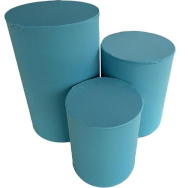 Imagem de Capa de Cilindro Para Decoração Festa Veste Fácil - Kit Capa Para Cilindro multicolorido(PISCINA)