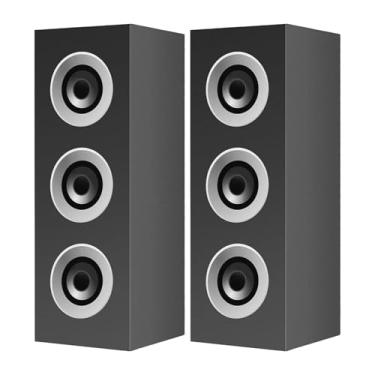 Imagem de rockible 2x Caixas de lembrancinhas para festa Caixas de doces com formato de alto-falante Centro de mesa reutilizável para festa temática