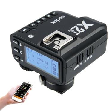 Imagem de Godox X2T-S TTL Gatilho de Flash sem Fio para Transmissor Sony 1 / 8000s HSS TTL Suporta Controlador de Aplicativos iOS/Android,Conexão Bluetooth,5 Botões de Grupo Separados