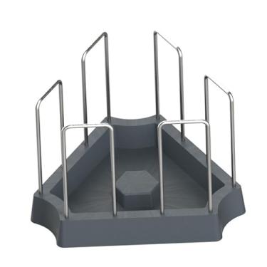 Imagem de Ioensy Comedouro para tartaruga, tigela de comida para tartaruga, tigela para terrário, base pesada, prato de água, bandeja para beber para camaleão, Cinza