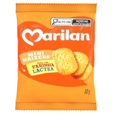 Imagem de Kit 60 Sachês Biscoito Mini Maizena Marilan 10g