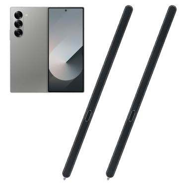 Imagem de Pacote com 2 canetas Galaxy Z Fold 7 S edição dobrável compatível com Samsung Galaxy Z Fold 7 5G Slim Pen de substituição para Z Fold7 SPen Fold Edition Stylus Pen (preto)