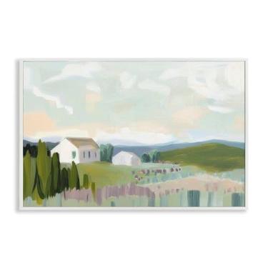 Imagem de Stupell Industries Hillside Haven Cottage Branco Emoldurado Giclee Art Design por Elara Yasna, 20 x 30