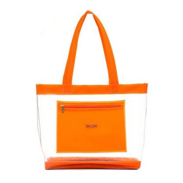 Imagem de Bolsa Sacola Feminina Praia/Piscina De Ombro Dhaffy, Laranja