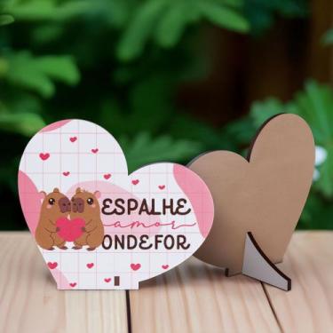 Imagem de Kit Lembrancinhas Amor em MDF Ideal para Dia dos Namorados ou Eventos 