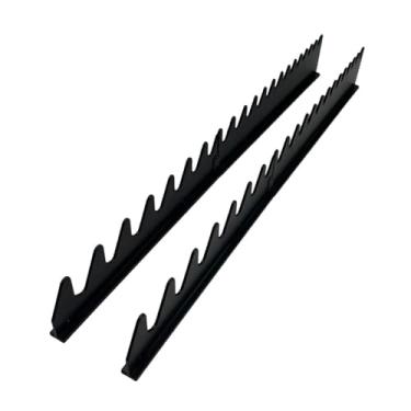 Imagem de ShengQuanHao Organizador de Chaves de Trilho, Suporte para Chaves, Instalável, Design Resistente em V, Acessório para Gaveta de Caixa de Ferramentas, Black Short, Tamanho real