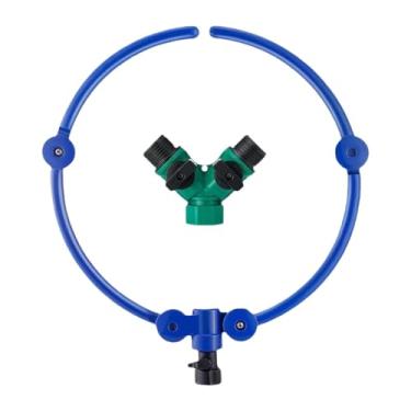 Imagem de Whtkoph Aspersor de água para árvores 360 com Divisor de Mangueira em Y, de Irrigação Circular para árvores, água para árvores em Quintais E Arbustos